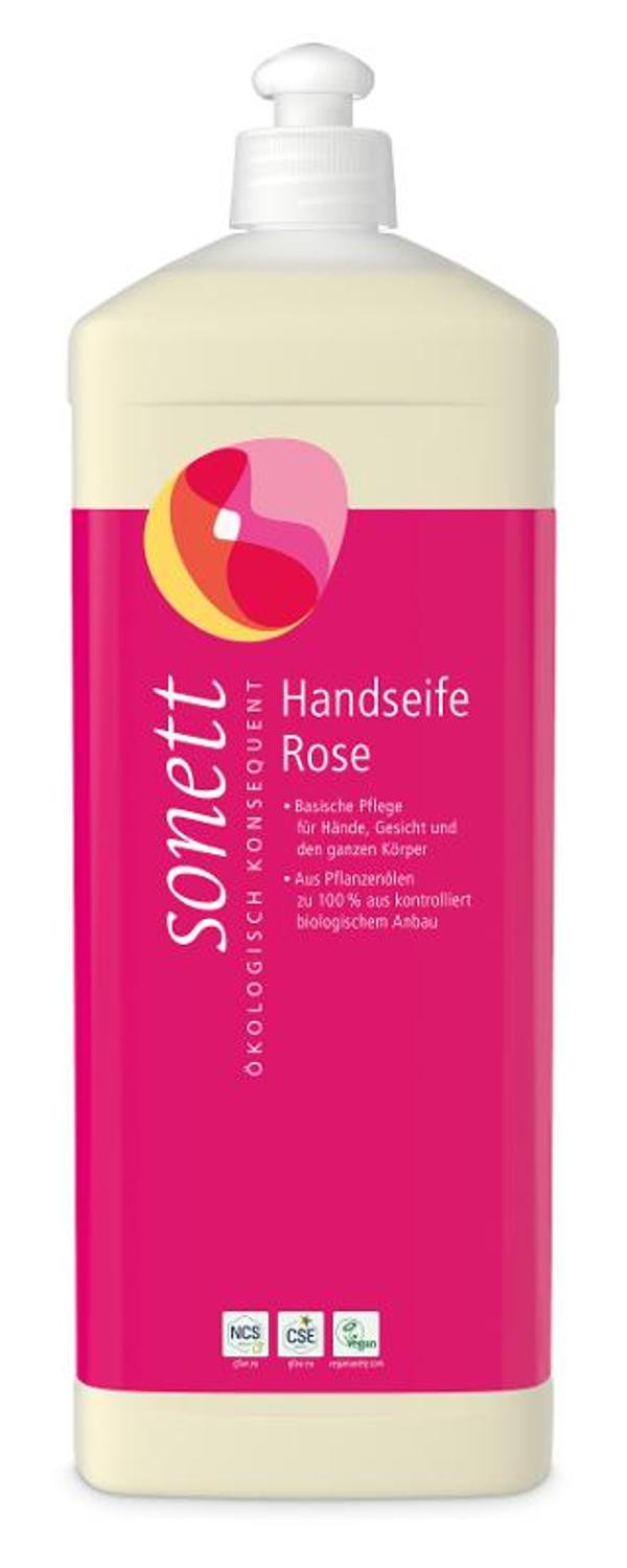 Produktfoto zu Handseife Rose Nachfüllflasche