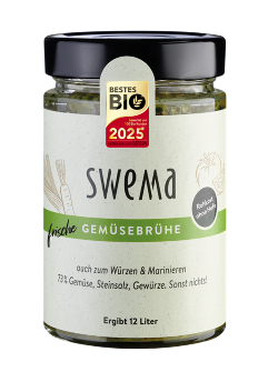 Produktfoto zu Swema Gemüsebrühe, roh und hefefrei 320 g