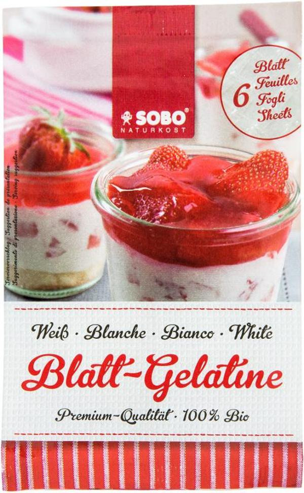 Produktfoto zu Blatt Gelatine 6 Blatt