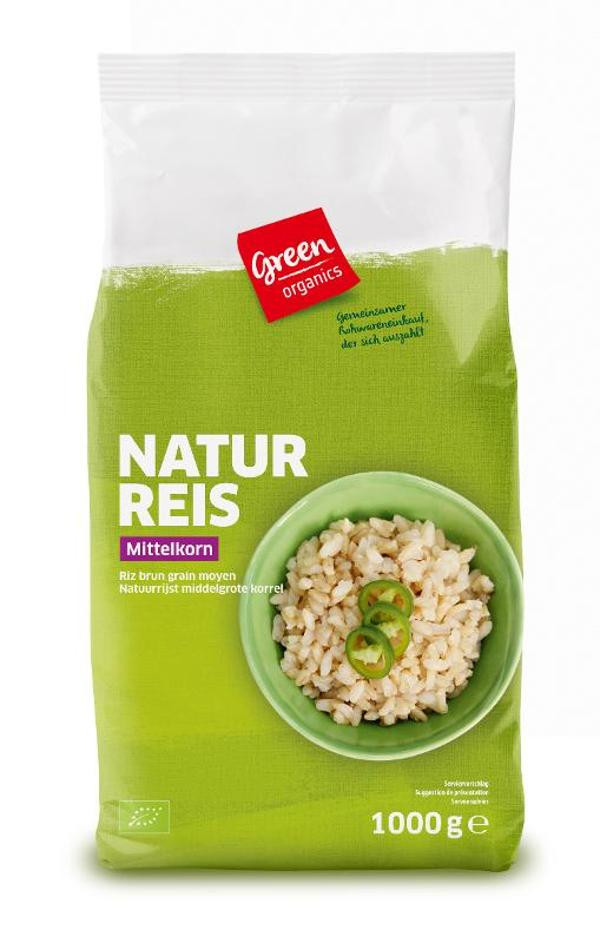 Produktfoto zu green Naturreis Mittelkorn 1kg