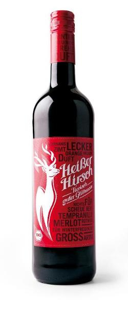 Produktfoto zu Heißer Hirsch Glühwein rot