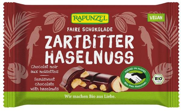 Produktfoto zu Zartbitter Schokolade Haselnüs