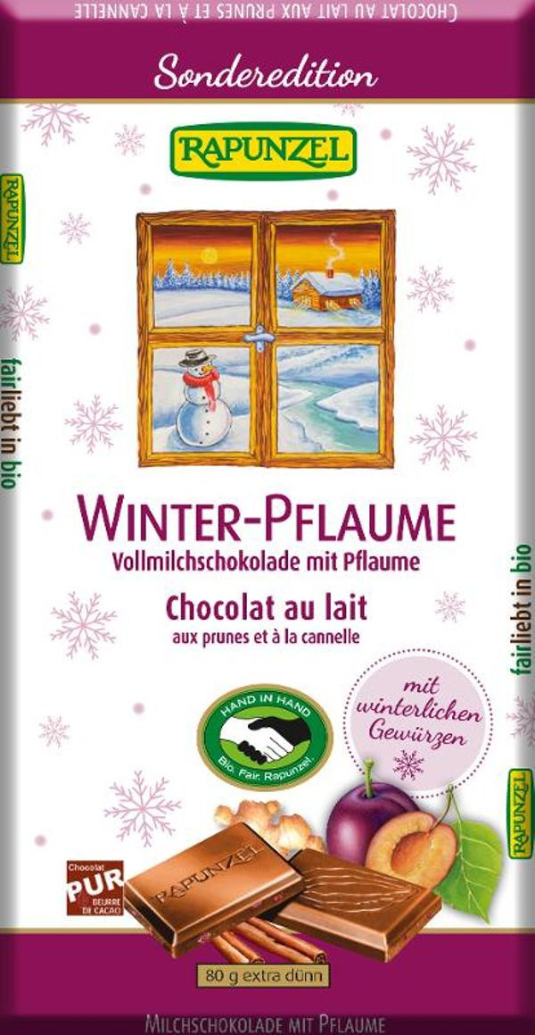 Produktfoto zu Winterschokolade Vollmilch Pflaume