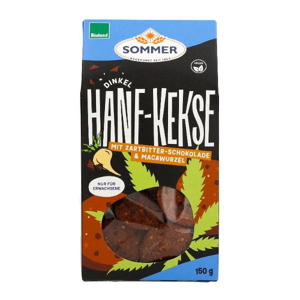 Produktfoto zu Dinkelkekse Hanf Schoko mit Ma