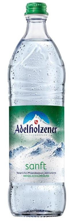 Produktfoto zu Adelholzener Sanft Glas 0,75l