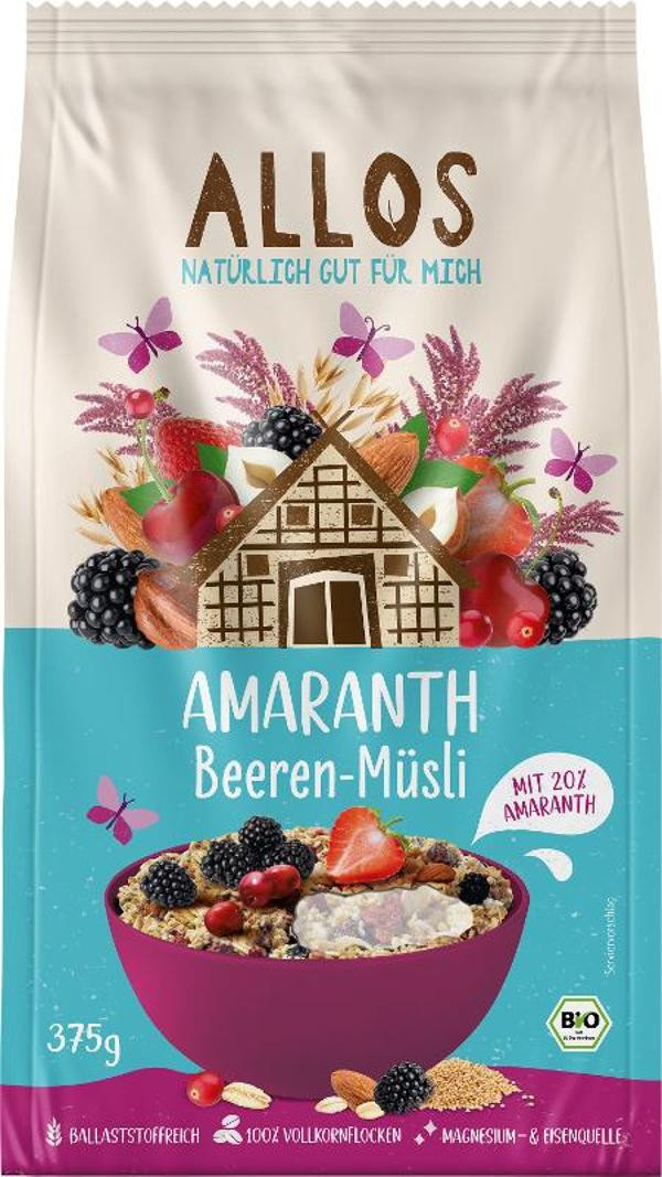 Produktfoto zu Amaranth Beeren Müsli 375