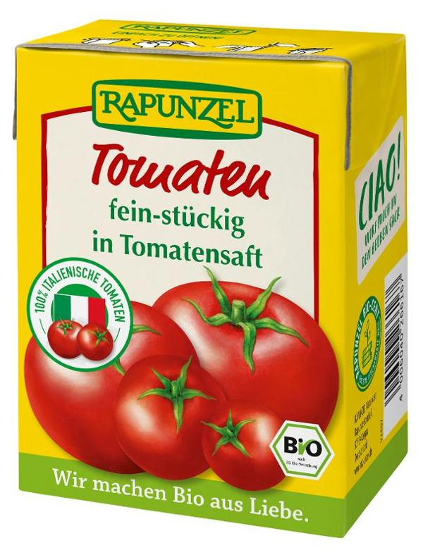 Produktfoto zu Tomaten fein-stückig in Tomatensaft im Tetra Pak