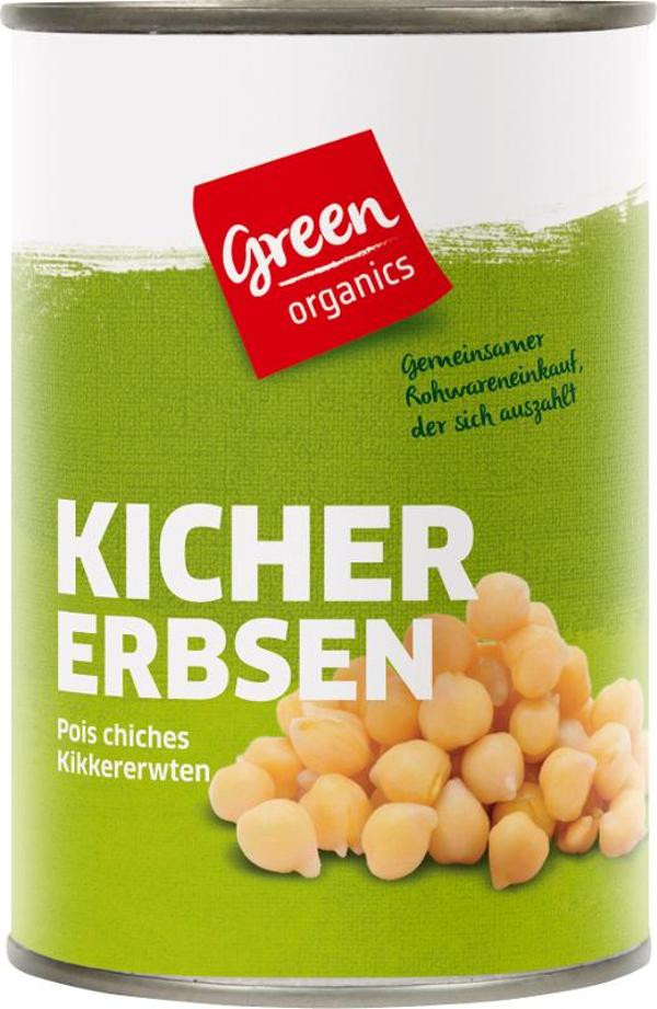 Produktfoto zu green Kichererbsen in der Dose