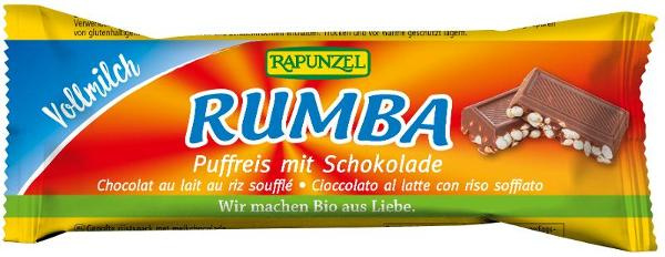 Produktfoto zu Rumba Puffreisriegel Vollmilch