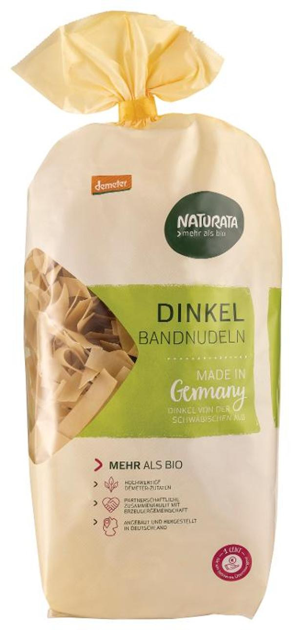 Produktfoto zu Dinkel Bandnudeln gewalzt,hell