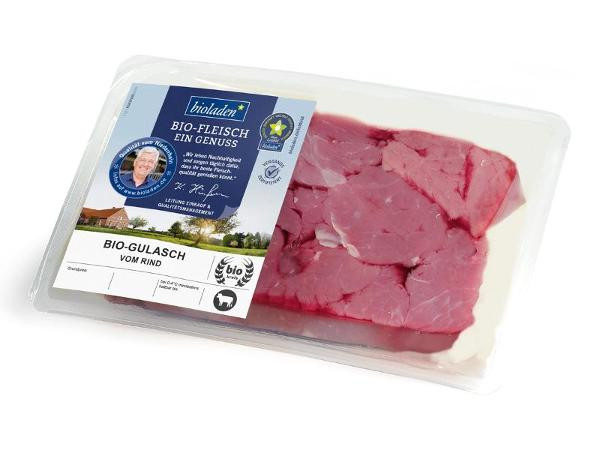 Produktfoto zu bioladen Gulasch - Rind ca. 400 g