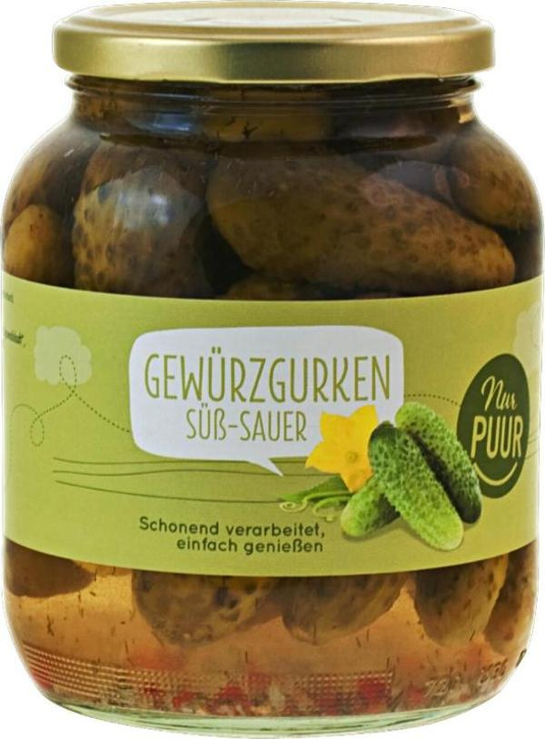 Produktfoto zu Gewürzgurken süß sauer