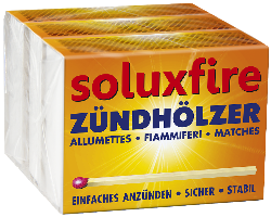 Produktfoto zu Zündhölzer 55 mm _ 3er Würfel