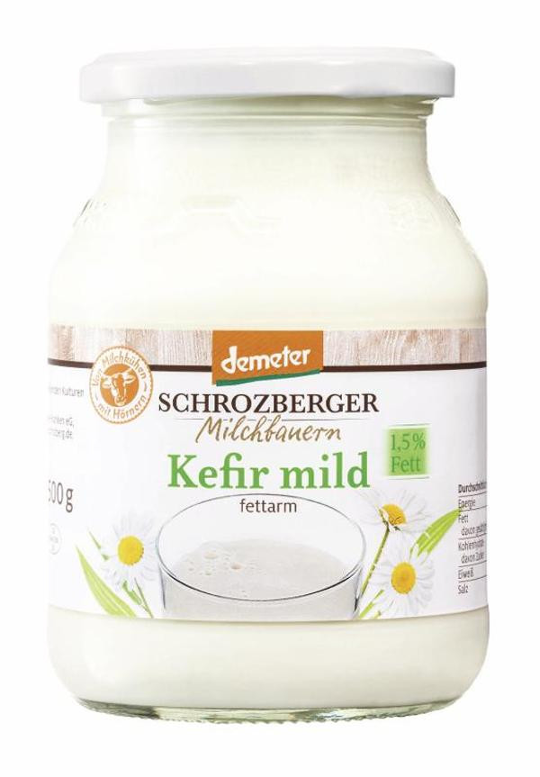 Produktfoto zu Kefir 1,5% 500 g Glas