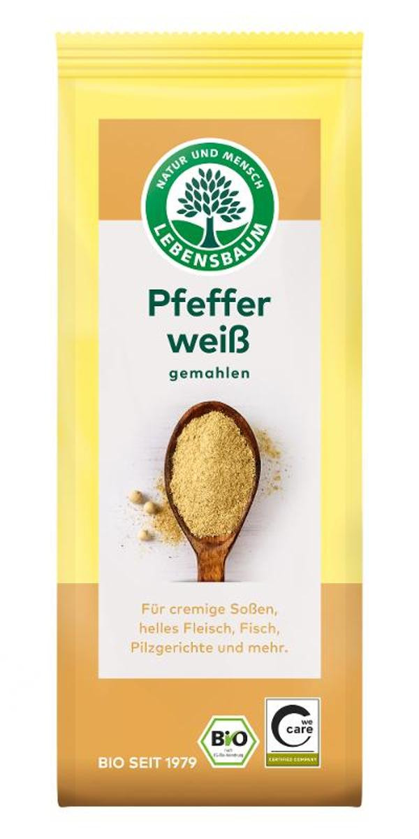 Produktfoto zu Pfeffer weiß gemahlen Tüte