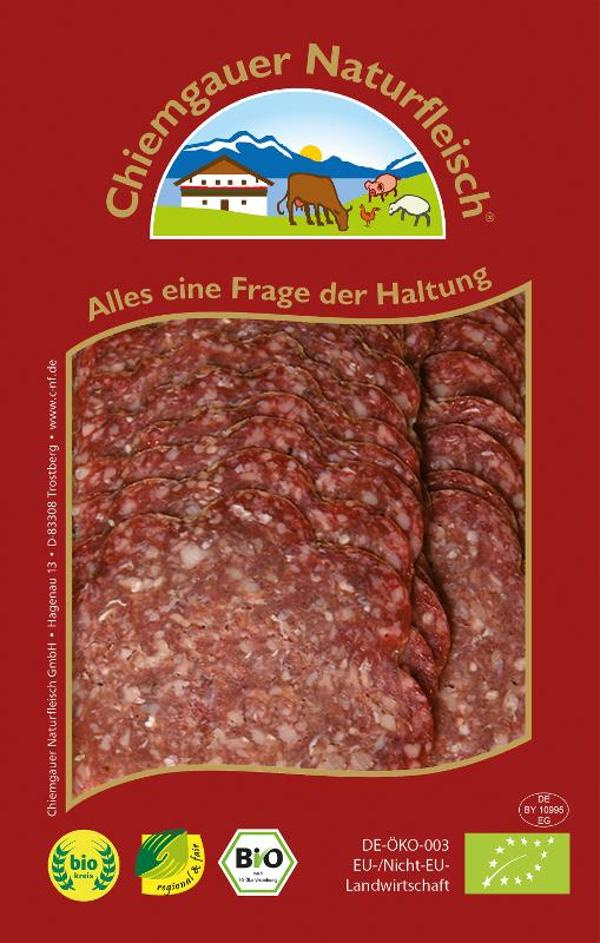 Produktfoto zu Rindersalami geschnitten Chiemgauer