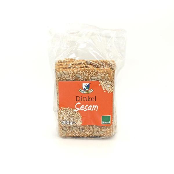 Produktfoto zu Dinkel Knäckebrot Sesam 200g