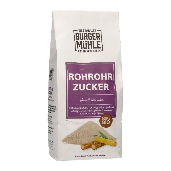 Produktfoto zu Rohrohrzucker Burger Mühle 1 kg