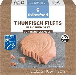 Produktfoto zu Thunfisch Filets in eigenem Saft