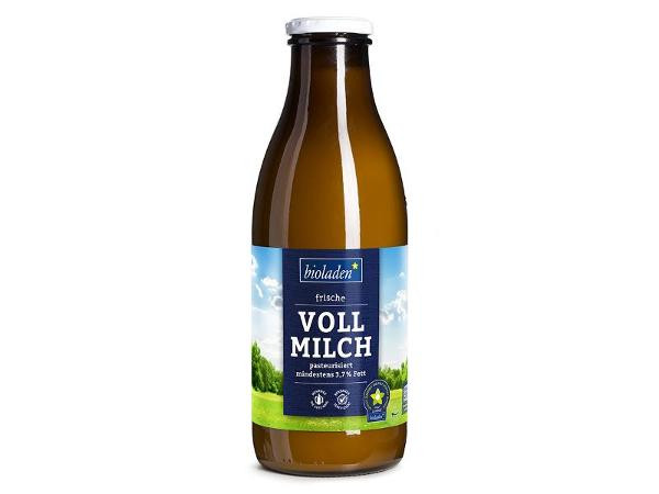 Produktfoto zu b*Vollmilch 3,7%, Flasche