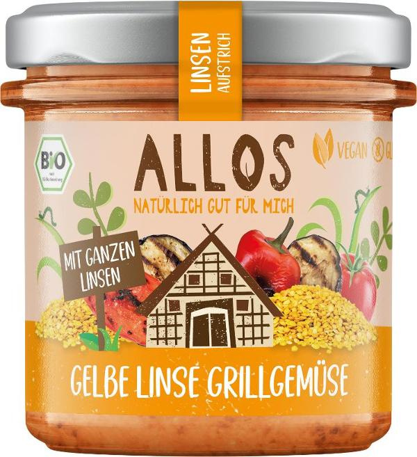 Produktfoto zu Linsen Aufstrich Gelbe Linse Grillgemüse